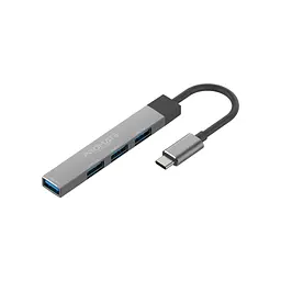 Концентратор Promate USB-C 4-in-1 порти Promate litehub-4.grey (litehub-4.grey) - мініатюра 1