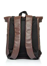 Жіночий рюкзак Sambag RollTop Milton шоколадний 41 х 30 х 16 см (24211020) - мініатюра 3