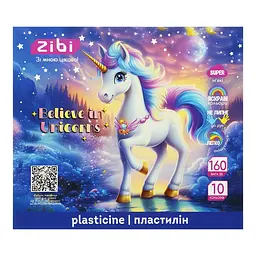 Пластилін Unicorn KIDS Line, 10 кольорів, 160 г
