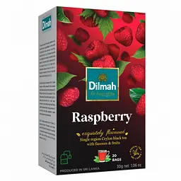 Чорний чай Dilmah Raspberry 30 г (9312631142211)