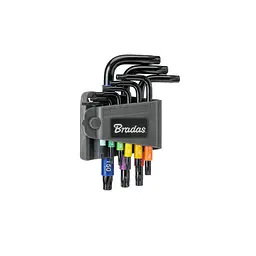 Набір ключів Bradas TORX TX 10-50 9 шт короткі (DIY-HKT71-SH/B) - мініатюра 1