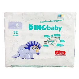 Підгузки Dino Baby 6 (16 + кг), 32 шт