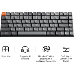 Клавіатура Keychron K3 Max Gateron Brown Switch UA Black (K3M-H3-UA) [169137] - мініатюра 2