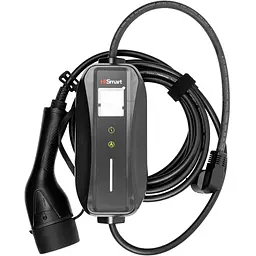 Зарядний пристрій HiSmart для електромобілів Type 2-Schuko (220V), 6-16A, 3.5kW, 1-фазний, 5м