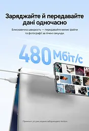 Кабель Vention CWBBG USB-A - USB-C 100 Вт 6 А 1,5 м чорний (CWBBG) - мініатюра 11