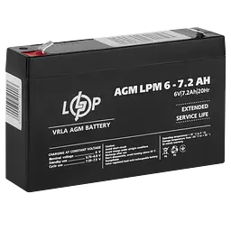Акумулятор AGM LPM 6V - 7.2 Ah - мініатюра 2