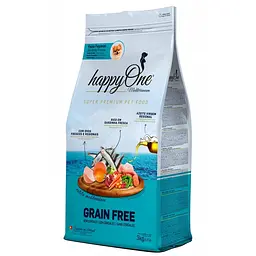 Сухой корм для собак мелких пород happyOne Mediterraneum Small Breeds Fresh Sardine со свежей сардиной беззерновой 3 кг