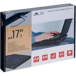 Підставка під ноутбук RivaCase 5557 Black 17.3 дюймів чорна - мініатюра 11