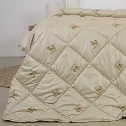 Ковдра ТЕП Dream Wool вовна та Double Air 200x210 см бежева - мініатюра 5