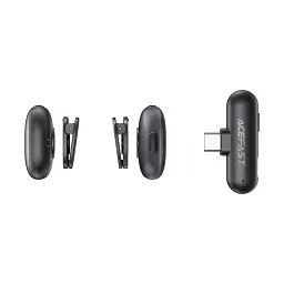 Бездротова мікрофонна система ACEFAST R1 dual-mic (Type-C) Black 6974316284895 - мініатюра 6