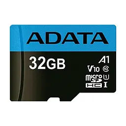 Карта пам'яті ADATA 32GB microSD class 10 UHS-I A1 Premier (AUSDH32GUICL10A1-RA1) - мініатюра 2