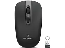 Миша REAL-EL RM-350 W Black (EL123200043)