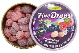 Цукерки льодяники Woogie Fine Drops з ароматом лісових ягід 200 г  - мініатюра 2