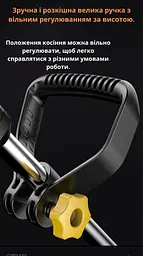 Акумуляторний триммер для трави з колесами 2 АКБ 24V та набором насадок 12 штук - мініатюра 7