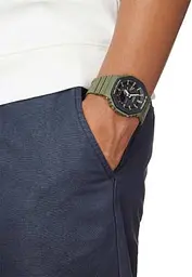 Удароміцні полімерні наручний годинник Casio оригінал Японія G-Shock GA-2110SU-3AER з полімерним ремінцем - мініатюра 6