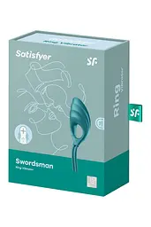 Кільце-ласо з вібрацією Satisfyer Swordsman, 14.2 см (зелений) - мініатюра 2