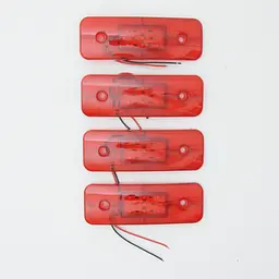 Габарит LED прямокутний 115х40 мм/12/24V/9 діодів Червоний 4 шт. (MRT 60 K 062)