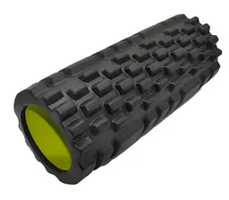 Масажний ролик (роллер) PowerPlay 4025 Massage Roller Чорно-зелений (33x15 см) (PP_4025_Black_Green)