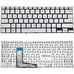 Клавіатура для ноутбука ASUS (X1402 X1403 series) rus сріблястий без фрейму
