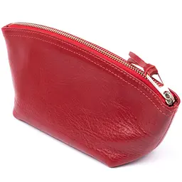 Жіноча косметичка зі шкіри Amelin Grande Pelle 11303 червона - мініатюра 2