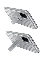 Чохол протиударний Protective Rugged Standing Cover EF-RG980 із підставкою для Samsung Galaxy S20 Silver - мініатюра 7