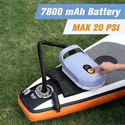 Електрична повітряна помпа Airbank Whale Shark Pro з акумулятором 7800 mAh: для SUP, каяків, човнів, наметів, повітряних зміїв Б/в - мініатюра 4