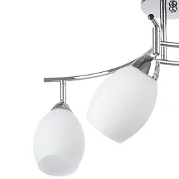 Люстра стельова Brille для кухні E14 40W CH+WH (LK-259C/4) - мініатюра 2