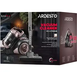 Пилосос Ardesto контейнерний чорно-бронзовий 700 Вт (VC-I-C700GB) - мініатюра 18