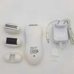 Епілятор 4 в 1 з насадкою бритва та пемза Gemei GM-3061 білий - мініатюра 4