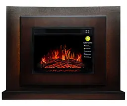 Камінокомплект зі світлодіодним підсвічуванням ArtiFlame LUCCA AF23S МАХАГОН КОРИЧНЕВИЙ АНТИК (зі звуком) - мініатюра 2