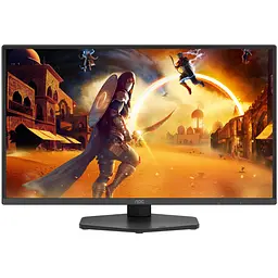 Монітор TFT 24.5" AOC Q25G4SR, Fast IPS, 300 Гц, 2xHDMI, DP, HAS, Pivot, колонки, чорно-червоний