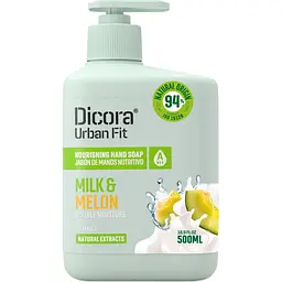 Живильне мило для рук Dicora Urban Fit Молоко та диня 500 мл