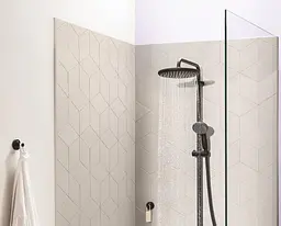 Душова система Grohe Vitalio Start System 250 Cube + термостат для ванни Precision Start UA303904TR, Чорний матовий - мініатюра 7
