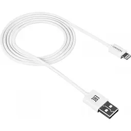 Дата кабель USB 2.0 AM to Lightning 1.0m White Canyon (CNE-CFI1W) - мініатюра 1