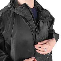 Пончо Lifeventure Poncho ONE SIZE Чорний - мініатюра 3