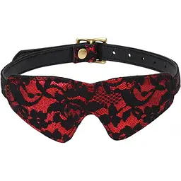 Маска на очі Liebe Seele Victorian Garden Blindfold чорний з червоним