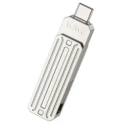 Флеш-накопичувач WIWU Wi-FD001 3in1 (USB-A/C/L) USB 3.0 — 32GB Silver - мініатюра 2