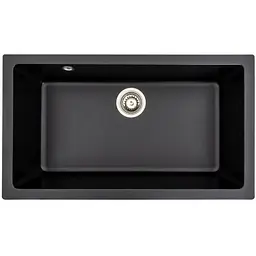 Кухонна мийка Platinum 7945 PARUANA матова Чорна (SP000039155) - мініатюра 8