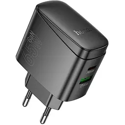 Мережевий зарядний пристрій Hoco CS63A Bright Black PD65W (638470) [163531] - мініатюра 5