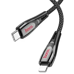 PD Кабель HOCO U133 Monte PD Charge Data cable iP 1,2m. Чорний