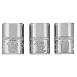 Набір торцевих головок Stanley торцевих 1/4" Maxi Drive, із шестигранним профілем, 3 шт: 11, 12, 13 мм. (FMMT17092-0) - мініатюра 7