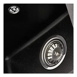Кухонна мийка Zerix ZS-6250S-03 Black ZX4588, Чорний матовий - мініатюра 5