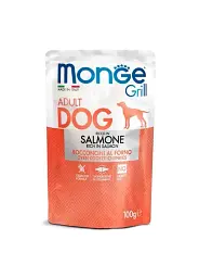 Monge Dog Grill Salmone - Консервований корм з лососем для дорослих собак, 100 г