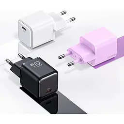 Мережевий зарядний пристрій Usams US-CC183 20W Purple (CC183TC03) [139650] - мініатюра 3