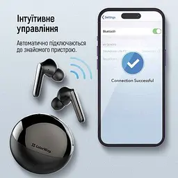 Навушники ColorWay TWS-3 Earbuds Black (CW-TWS3BK) - мініатюра 9