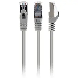Патч-корд 3м S/FTP Cat 6A CU LSZH gray Cablexpert (PP6A-LSZHCU-3M) - мініатюра 1