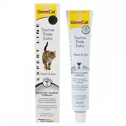 Вітамінна паста для кішок GimCat Expert Line Taurine Extra підтримка серця та зору 50 г (арт.402192/402109)