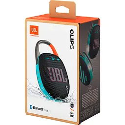 Портативна акустика JBL Clip 5 Black/Orange [JBLCLIP5BLKOAM] [123880] - мініатюра 9