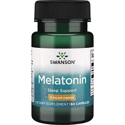 Натуральна добавка Swanson Melatonin 3 mg, 60 капсул