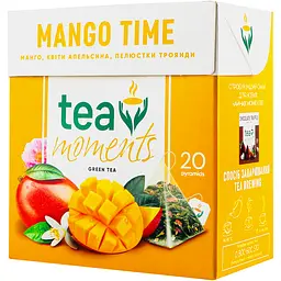Чай зелений Tea Moments Mango Time 34 г (20 шт. х 1.7 г) (920163) - мініатюра 2
